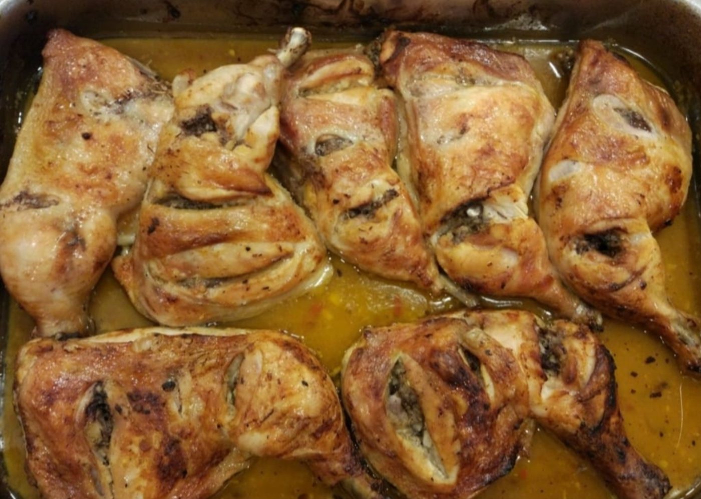 Pollo con salsa al limón